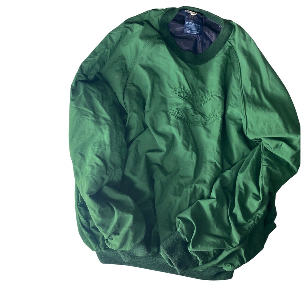 Sunderland Of Scotland Weatherbeater Golf Windbreaker Pullover Green Men's L